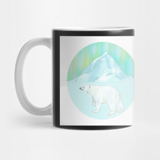 Northern Lights Polar Bear Mug